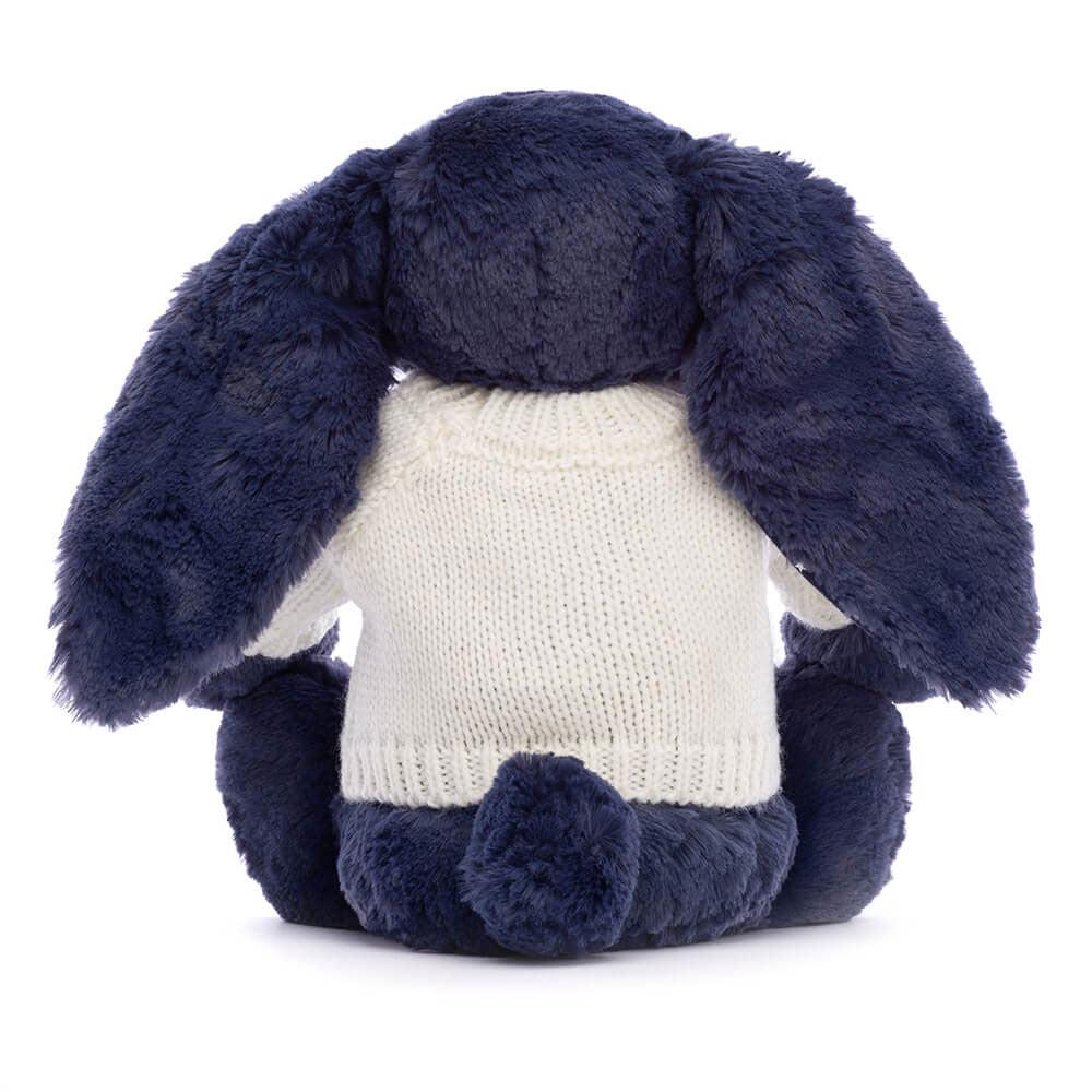 Bashful Stardust Bunny with Personalised Cream Jumper