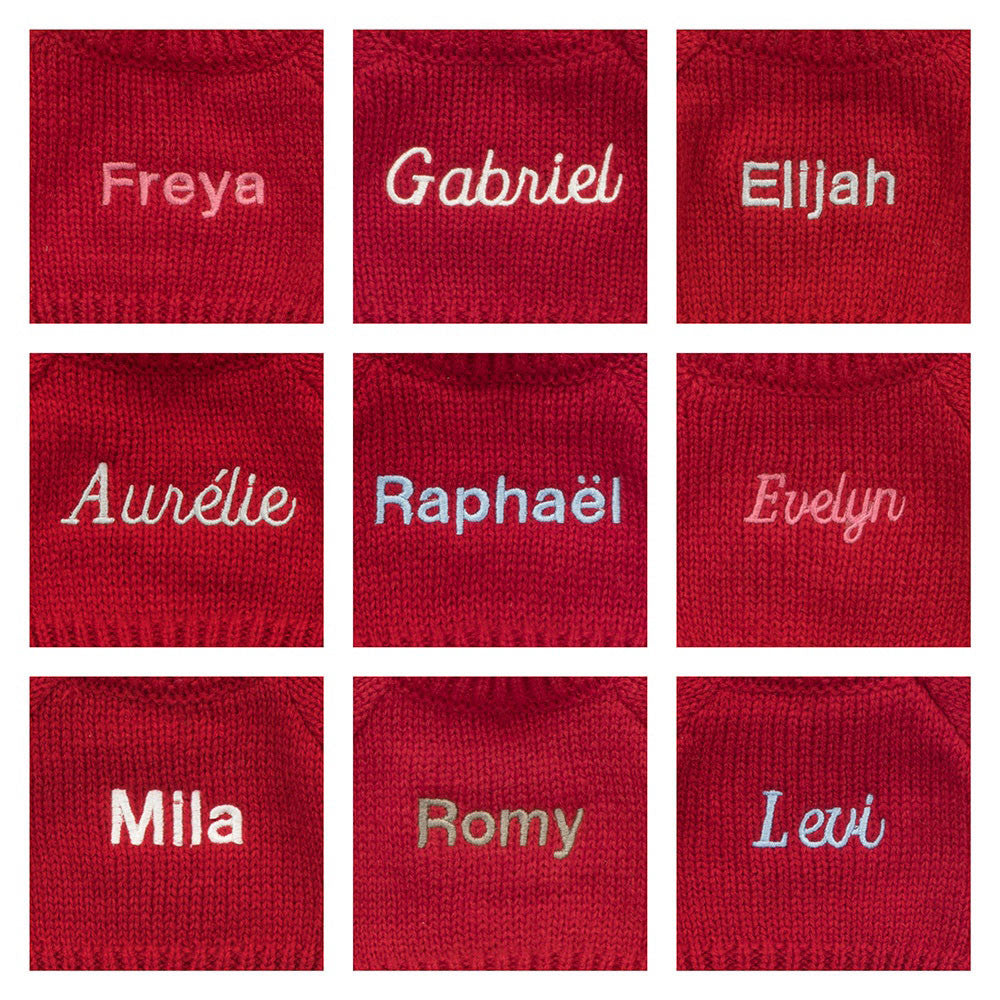 Bashful Inky Bunny with Personalised Red Jumper