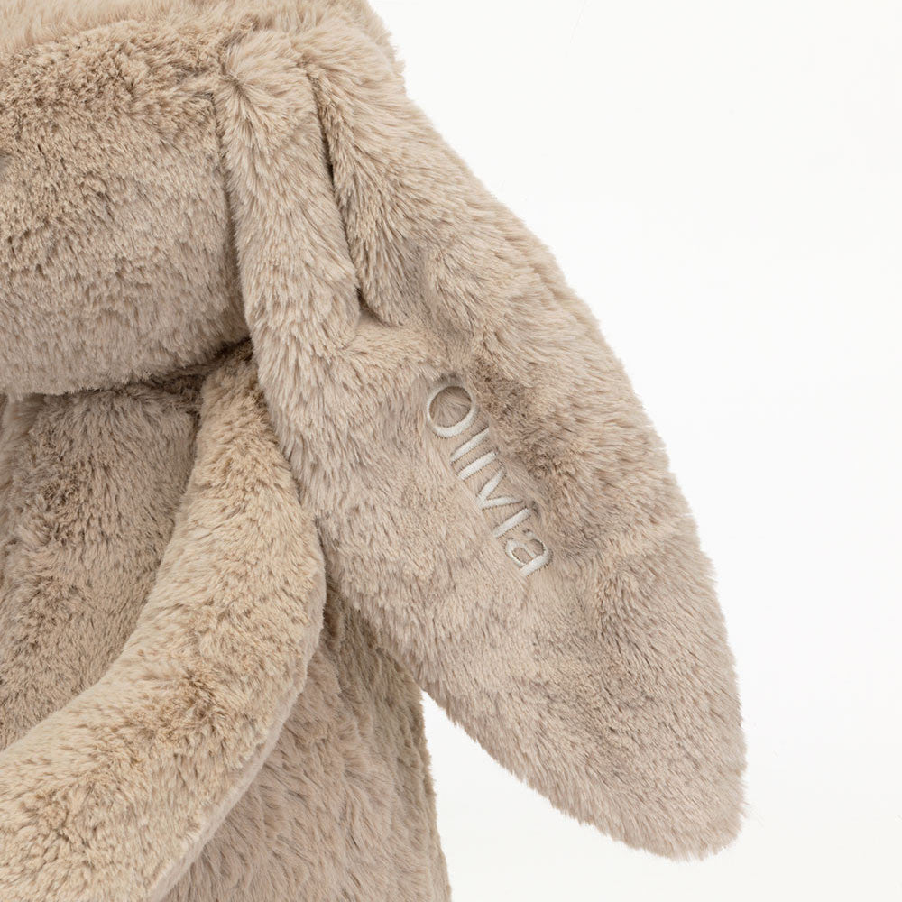 Personalised Bashful Beige Bunny Huge