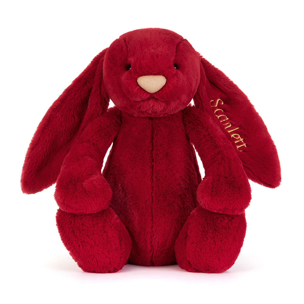Personalised Bashful Luxe Bunny Scarlett Huge