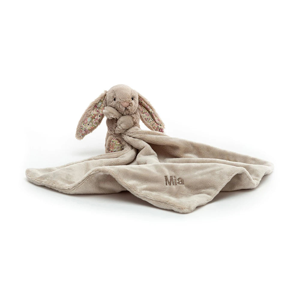 Personalised Blossom Bea Beige Bunny Soother