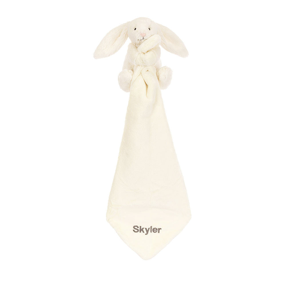 Personalised Bashful Cream Bunny Soother
